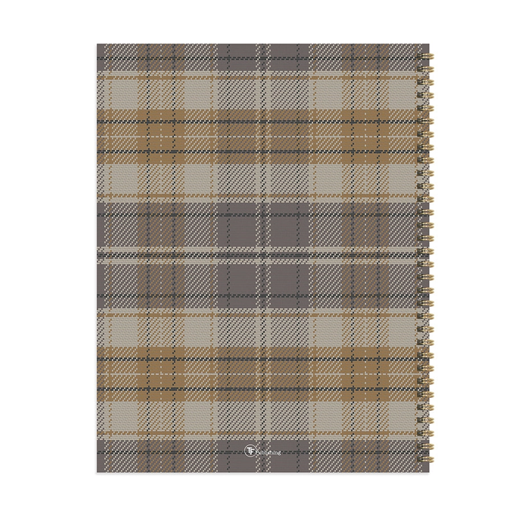 2024 Hunter's Lodge Plaid Large Weekly Monthly Planner
