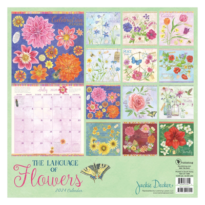 2024 The Language of Flowers Wall Calendar