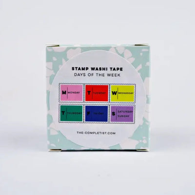 Primary Days of the Week Stamp Washi Tape