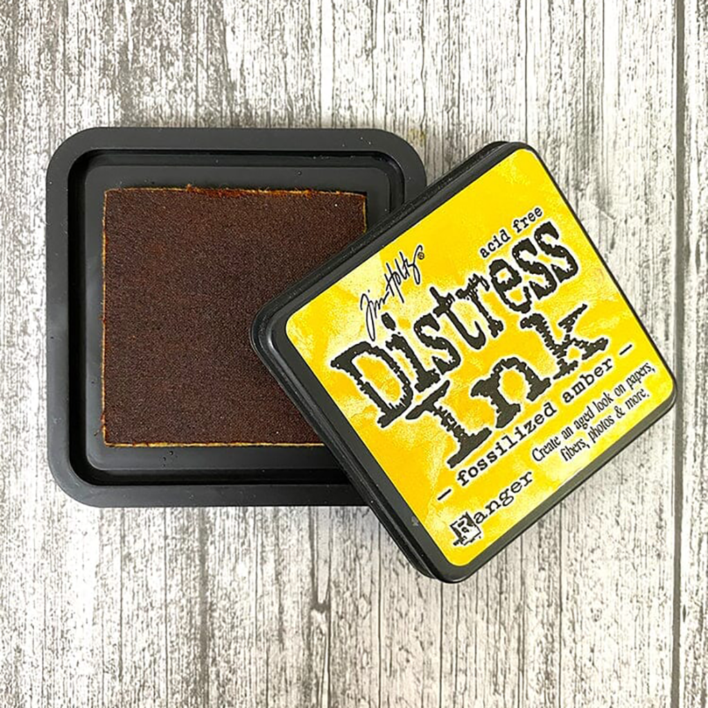 Almohadilla de tinta Tim Holtz Distress, ámbar fosilizado