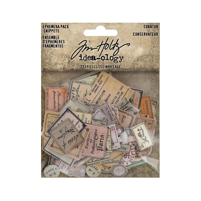 Tim Holtz Idea-Ology Ephemera Snippets, Curator