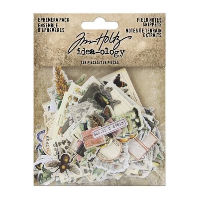 Tim Holtz Idea-Ology Ephemera Snippets, Field Notes