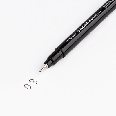 Tombow MONO Drawing Pen, Black Ink - 0.3mm