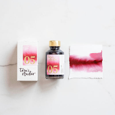 Tom's Studio Fountain Pen Ink, 50ml Bottle - Cassis