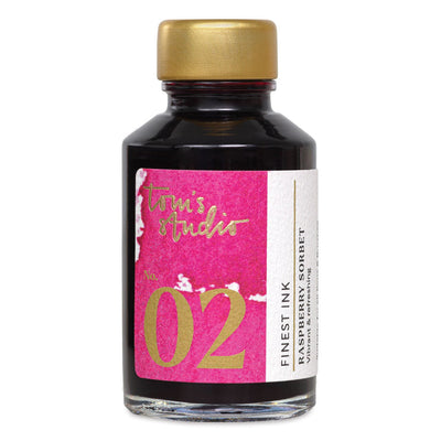 Tom's Studio Fountain Pen Ink, 50ml Bottle - Raspberry Sorbet