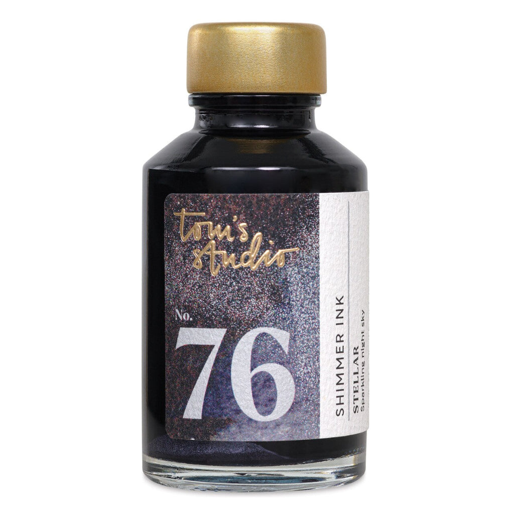 Tom's Studio Fountain Pen Ink, 50ml Bottle - Stellar (Shimmer)