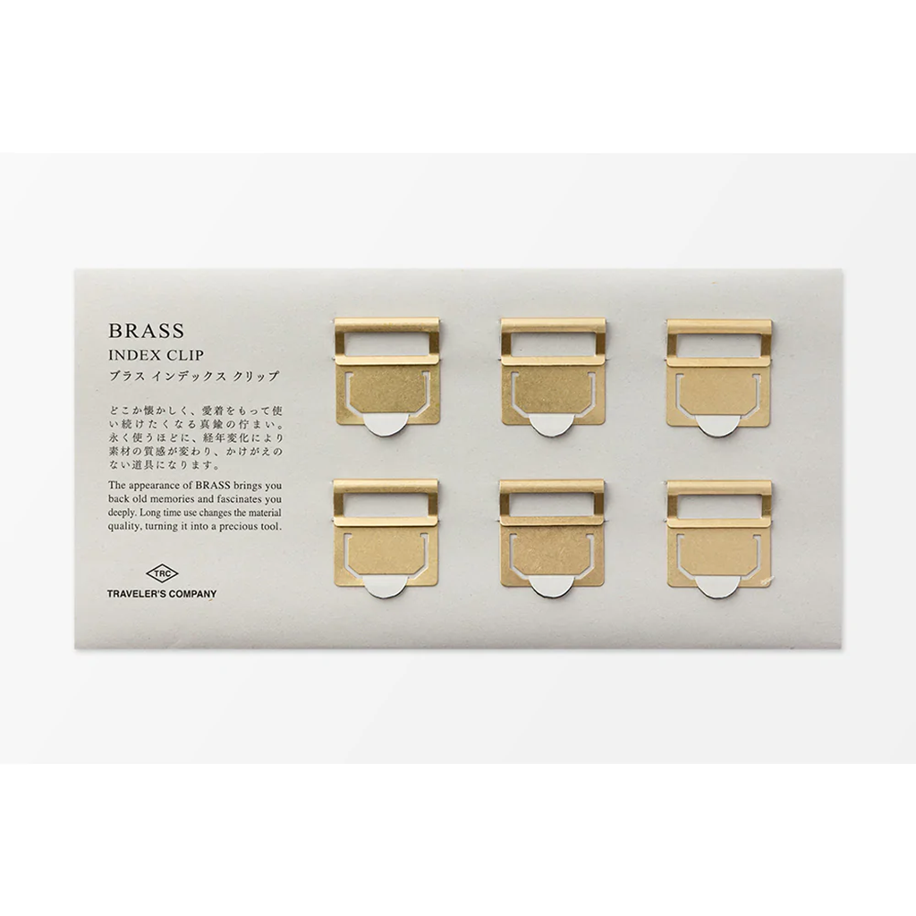 Traveler's Company Brass Index Clips Package