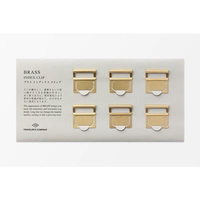 Traveler's Company Brass Index Clips Package