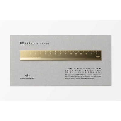 Travelers' Company Brass Ruler