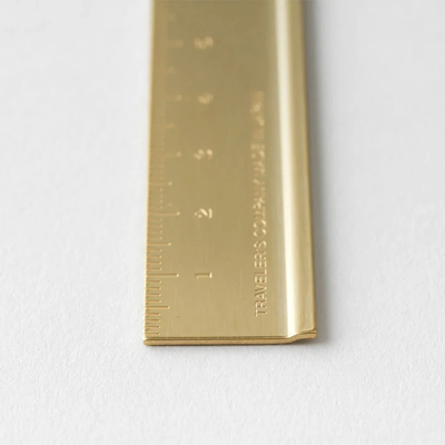 Travelers' Company Brass Ruler