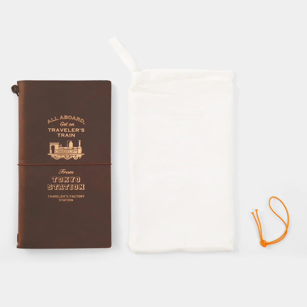 Traveler's Company Regular Notebook Starter Kit, Traveler's Train - Brown