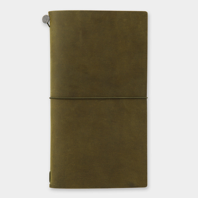 Traveler's Notebook Olive Starter Kit, Regular Size, Olive Color, Image 1