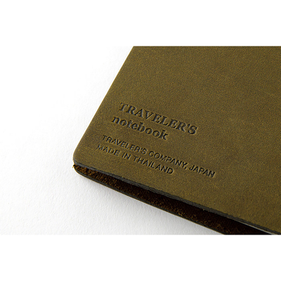 Traveler's Notebook Olive Starter Kit, Regular Size, Olive Color, Image 4