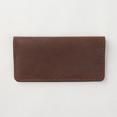 Traveler's Factory Leather Long Wallet, Brown