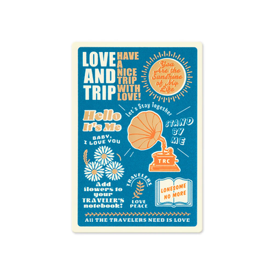 Traveler's Notebook 2025 Diary Plastic Sheet, Passport Size