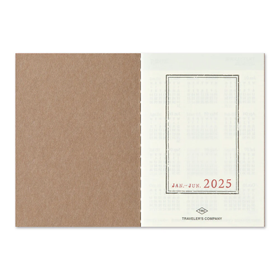 Traveler's Notebook 2025 Diary Weekly Calendar, Passport Size