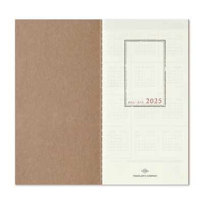 Traveler's Notebook 2025 Diary Weekly + Memo, Regular Size