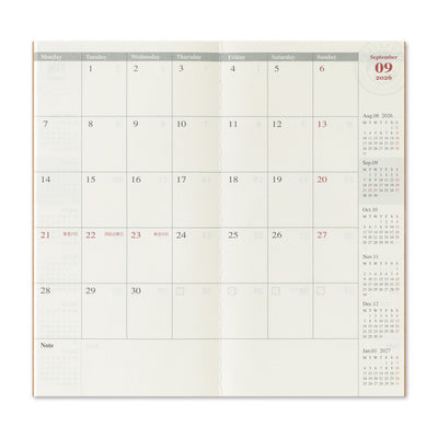 Calendar with September 2026 highlighted on a white background