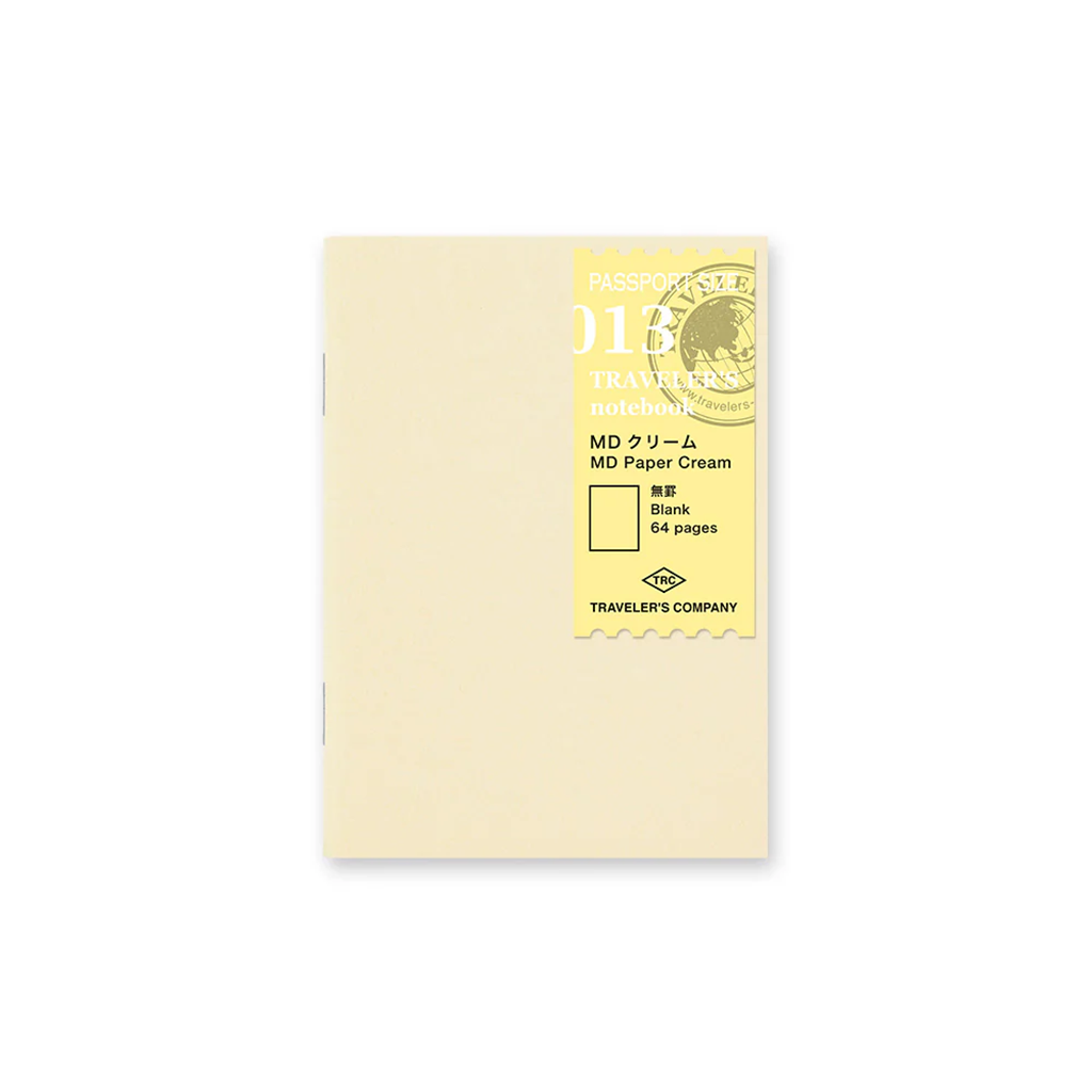 Traveler's Notebook Passport Refill 013, Cream Blank