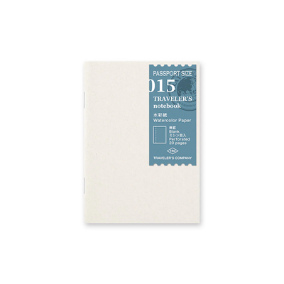 Traveler's Notebook Passport Refill 015, Watercolor Paper