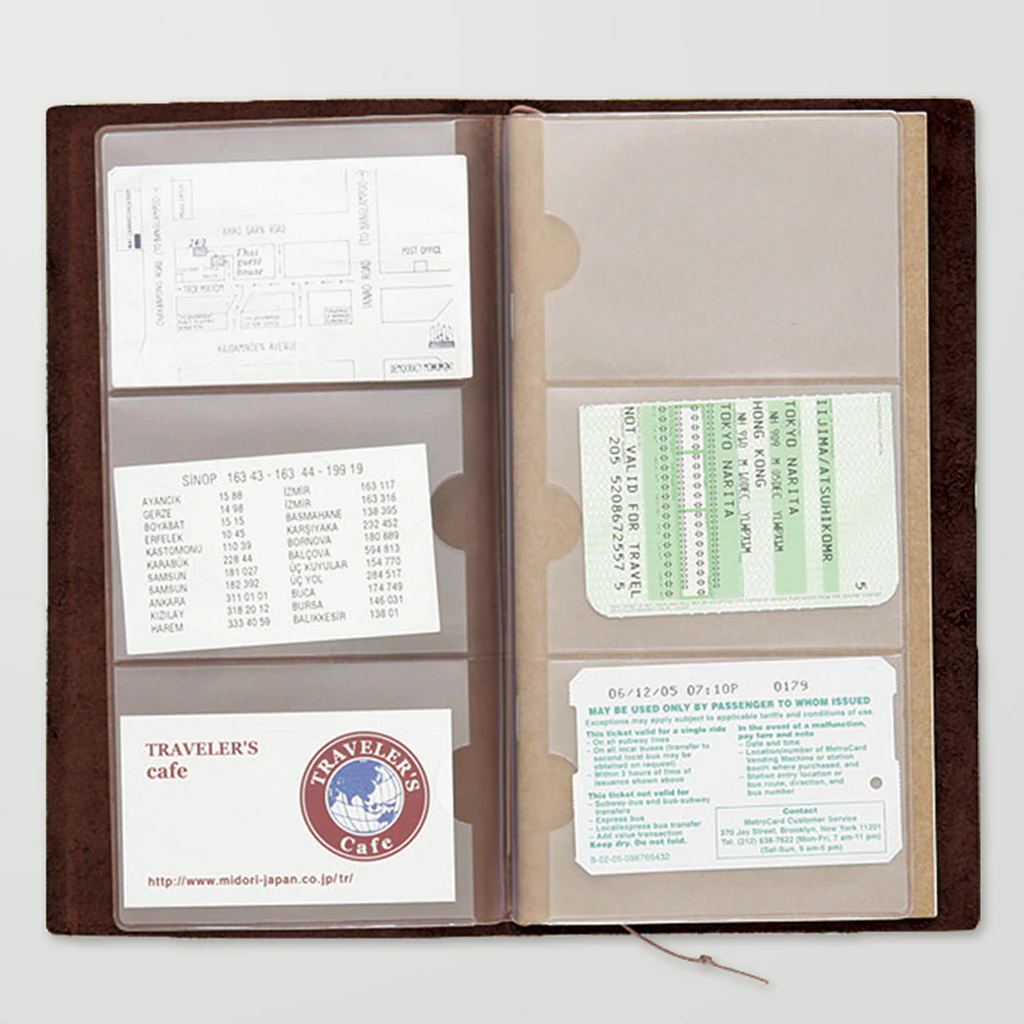 Traveler's Notebook Card File Accessory In Use