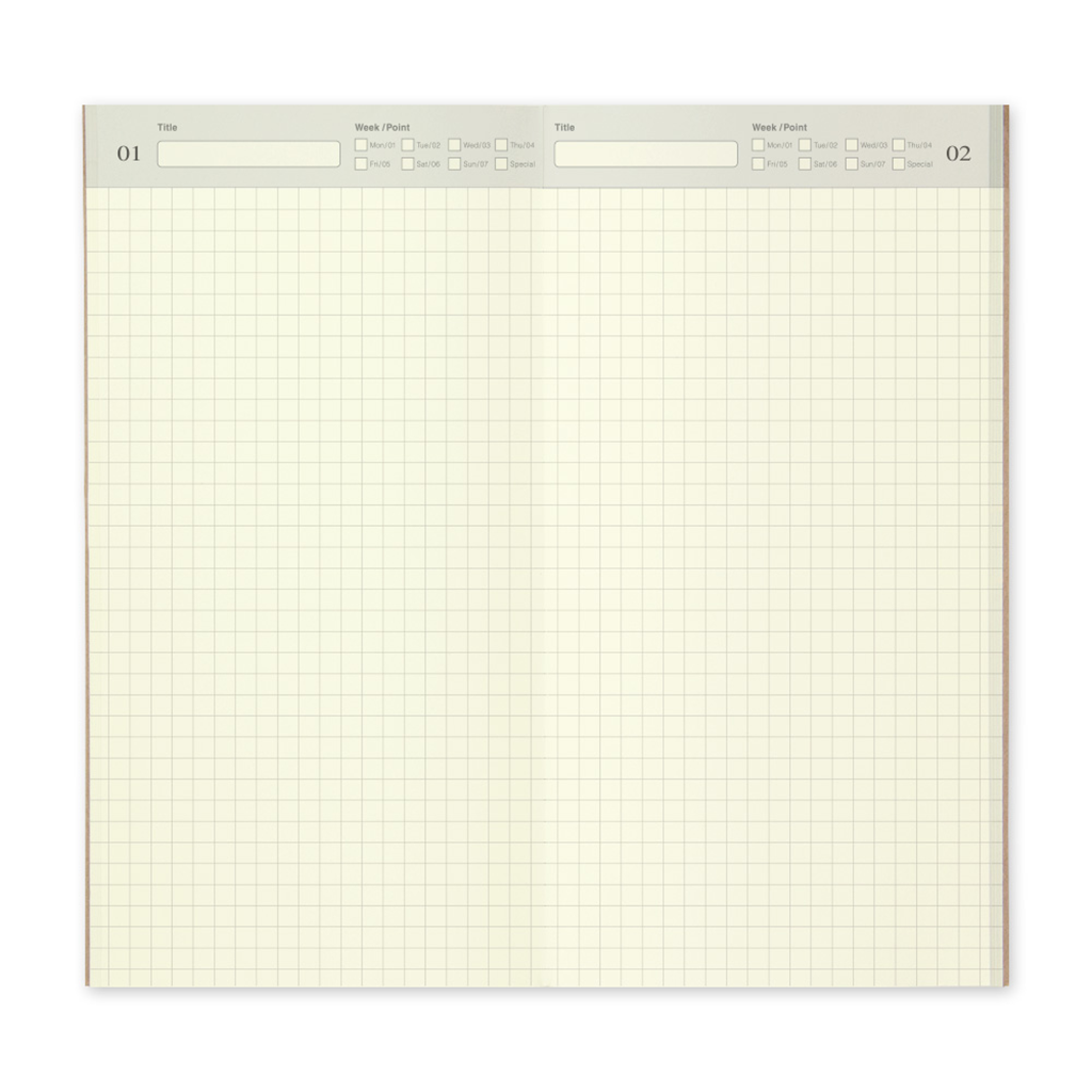 Traveler's Notebook Regular Refill 005, Free Daily Planner