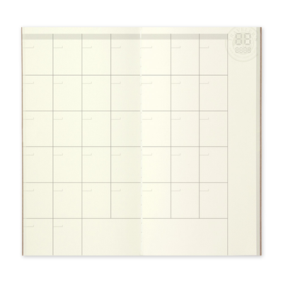 Traveler's Notebook Regular Refill 017, Free Monthly Planner