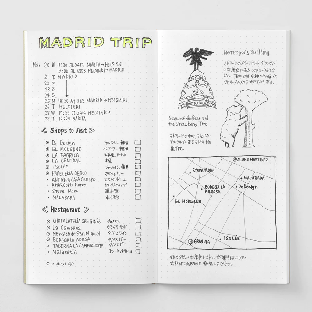 Traveler's Notebook Regular Refill 026, Dot Grid
