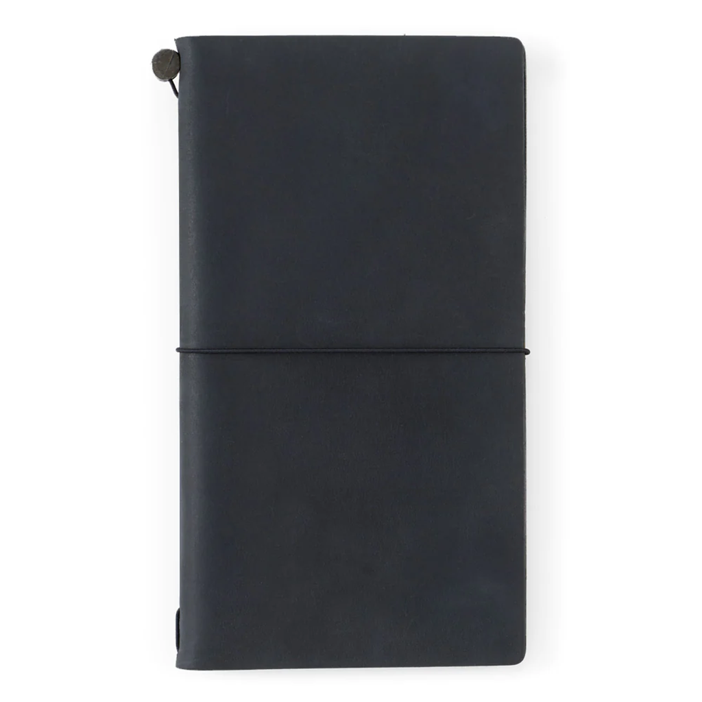 Kit básico de cuaderno de viajero, tamaño normal, negro