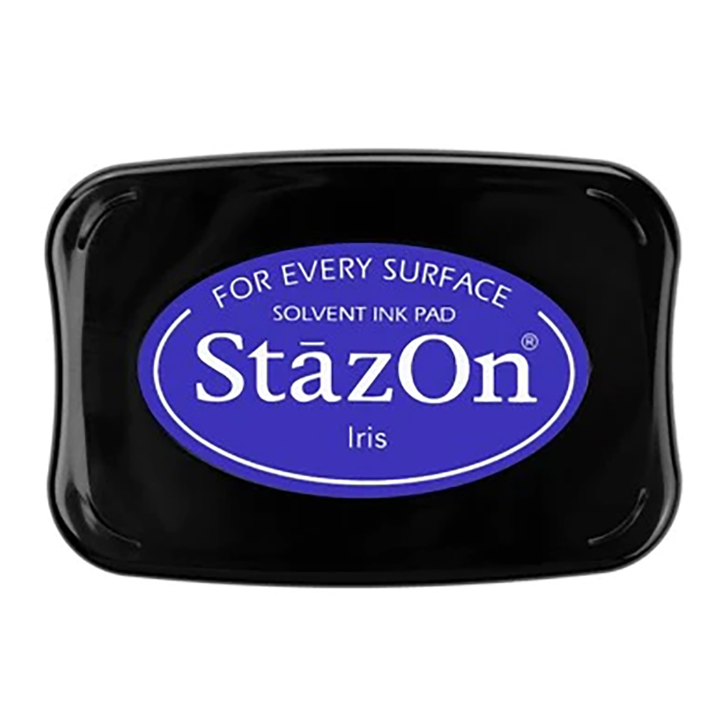 Tsukineko Stazon Ink Pad - Encre Blazing Red Pour Tampons Et Scrapbooking