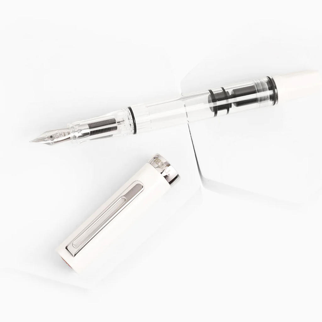 TWSBI Fountain Pen and Cap in White Color