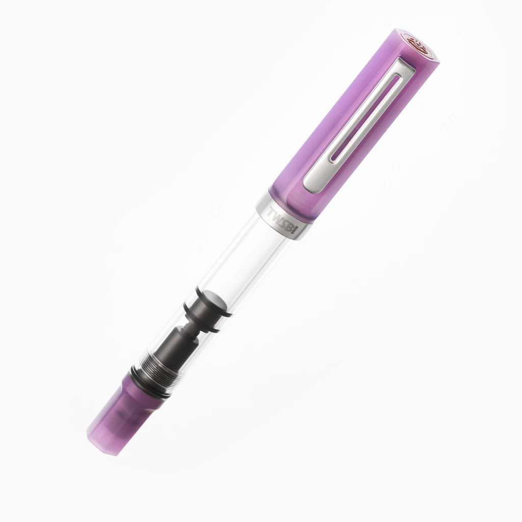 Pluma estilográfica TWSBI ECO Glow, color morado