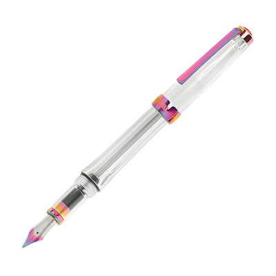 Clear Fountain Pen with Iris Trim