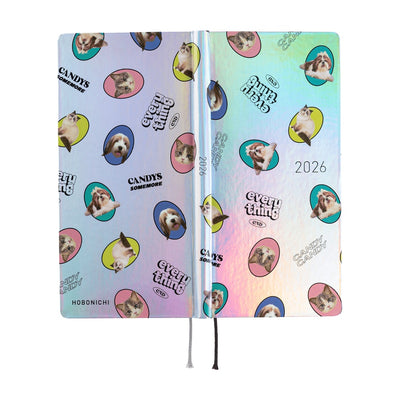 Hobonichi Techo 2026 Weeks - Candy Stripper: Random Dog & Cat (English)