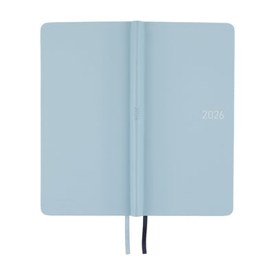 Hobonichi Techo 2026 Weeks - Leather: Snow Blue (English)