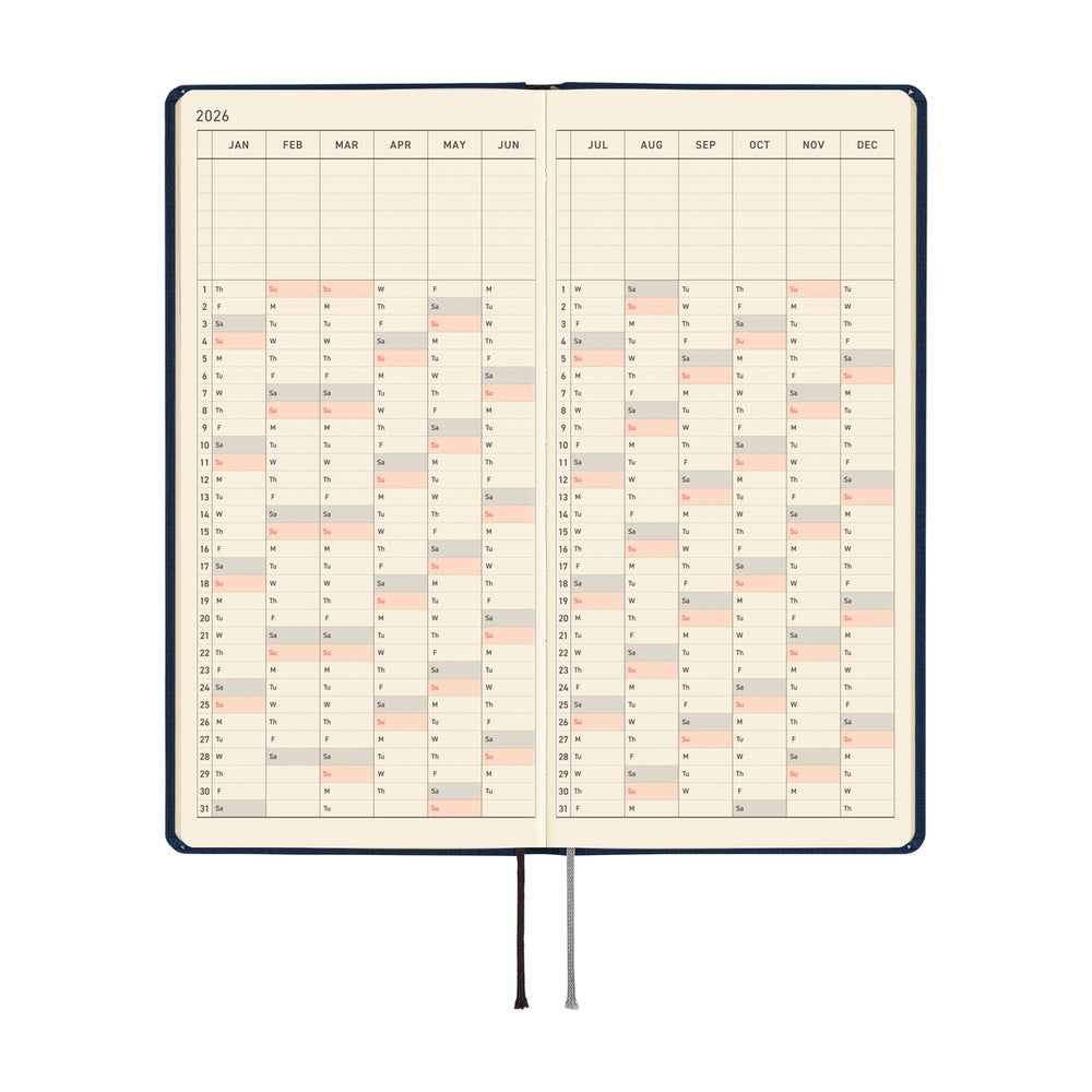 Hobonichi Techo 2026 Weeks - Colors: Cosmo Blue (English)