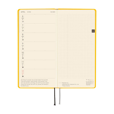 Hobonichi Techo 2026 Weeks - Colors: Full Moon Yellow (English)