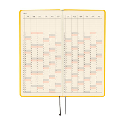 Hobonichi Techo 2026 Weeks - Colors: Full Moon Yellow (English)
