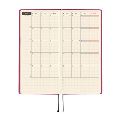 Hobonichi Techo 2026 Weeks - Colors: Peony Purple (English)