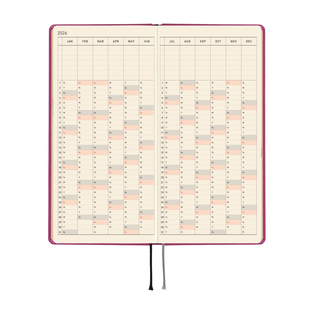 Hobonichi Techo 2026 Weeks - Colors: Peony Purple (English)