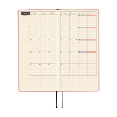 Hobonichi Techo 2026 Weeks - Colors: Strawberry Milk (English)
