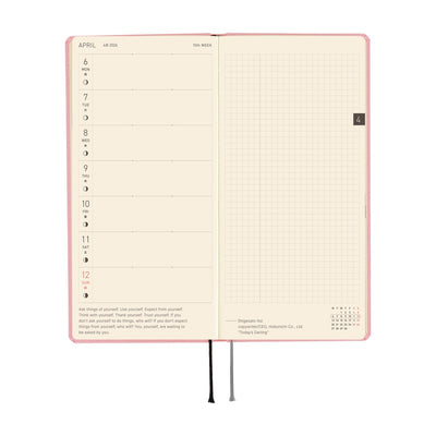 Hobonichi Techo 2026 Weeks - Colors: Strawberry Milk (English)