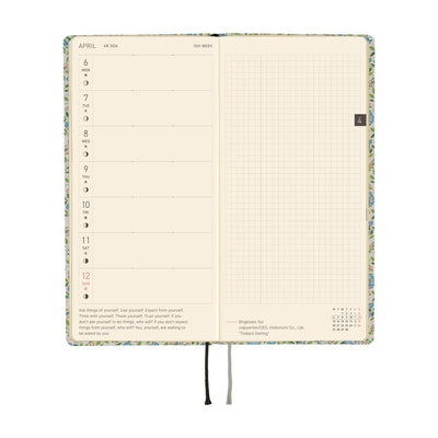 Hobonichi Techo 2026 Weeks - Liberty Fabrics: Sasha Kiora (English)