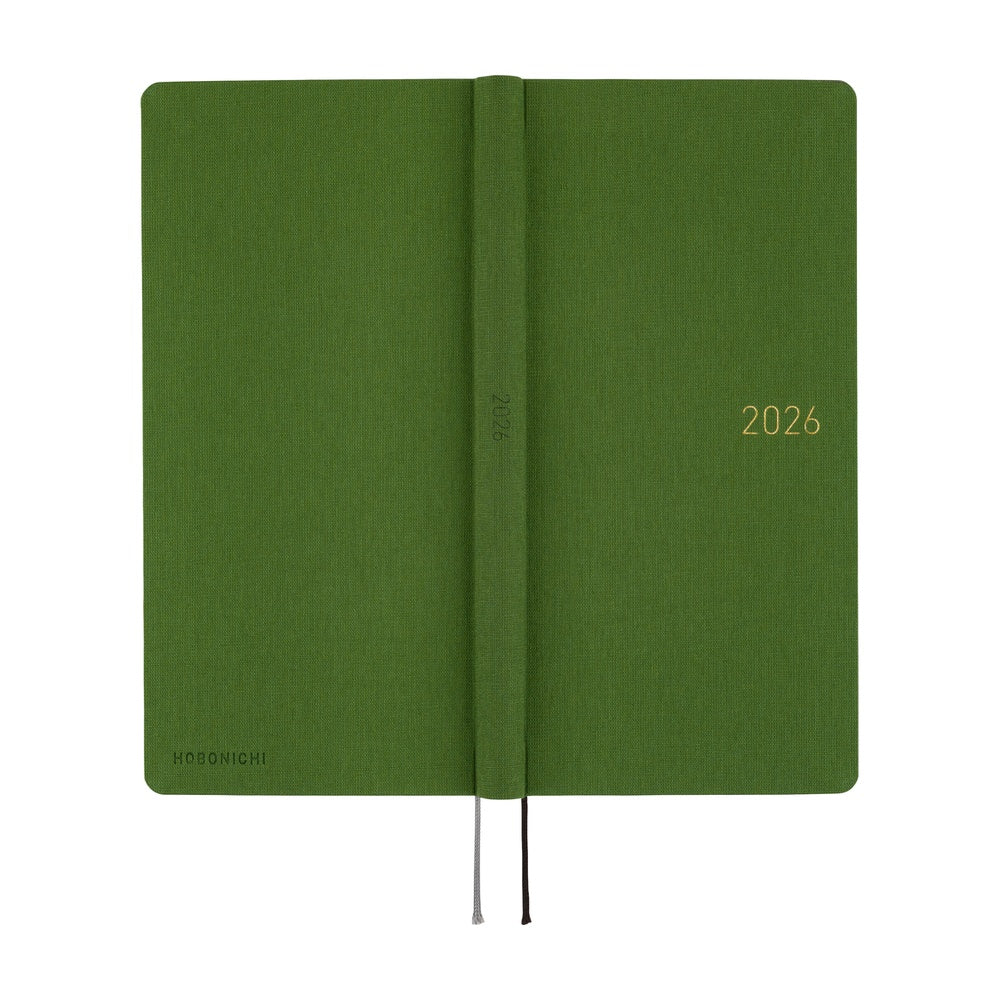 Hobonichi Techo 2026 Weeks - Colors: Antique Green (English)