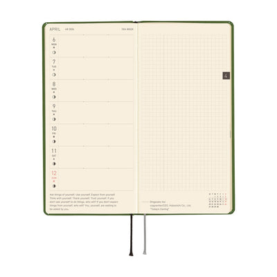 Hobonichi Techo 2026 Weeks - Colors: Antique Green (English)