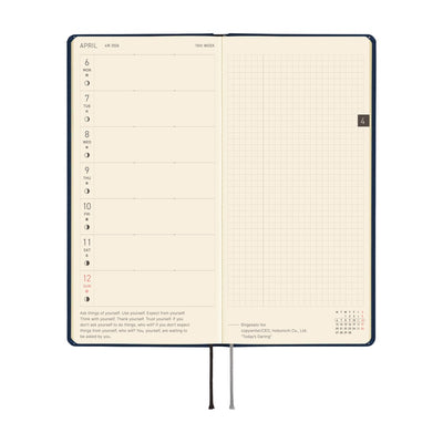 Hobonichi Techo 2026 Weeks MEGA - Colors: Cosmo Blue (English)