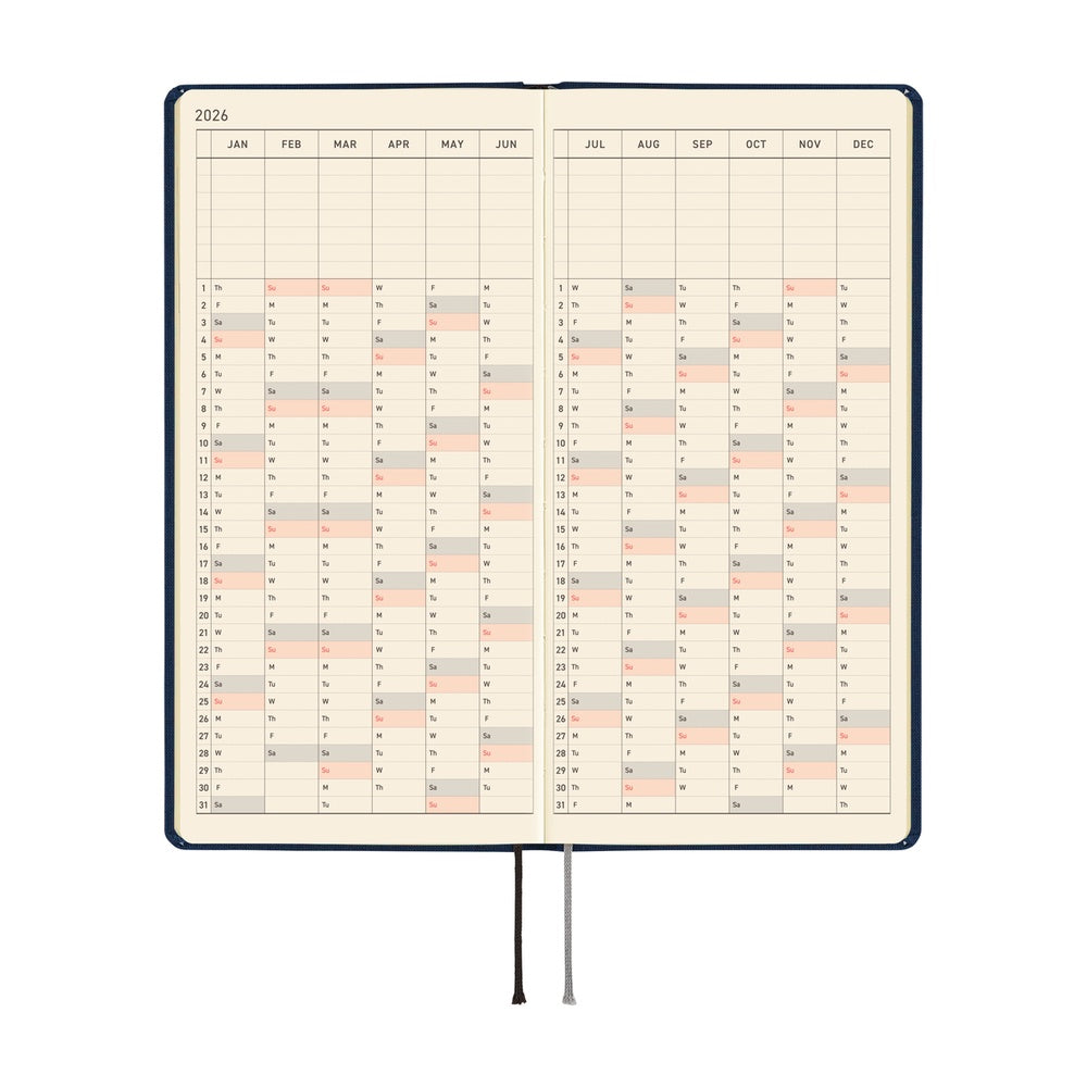 Hobonichi Techo 2026 Weeks MEGA - Colors: Cosmo Blue (English)
