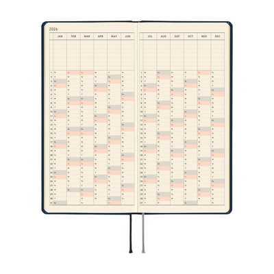 Hobonichi Techo 2026 Weeks MEGA - Colors: Cosmo Blue (English)
