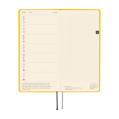 Hobonichi Techo 2026 Weeks MEGA - Colors: Full Moon Yellow (English)