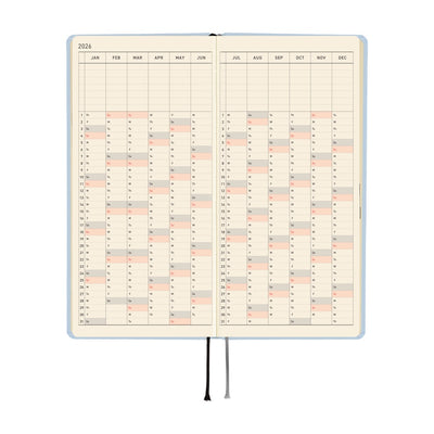 Hobonichi Techo 2026 Weeks MEGA - Colors: Sky Mist (English)